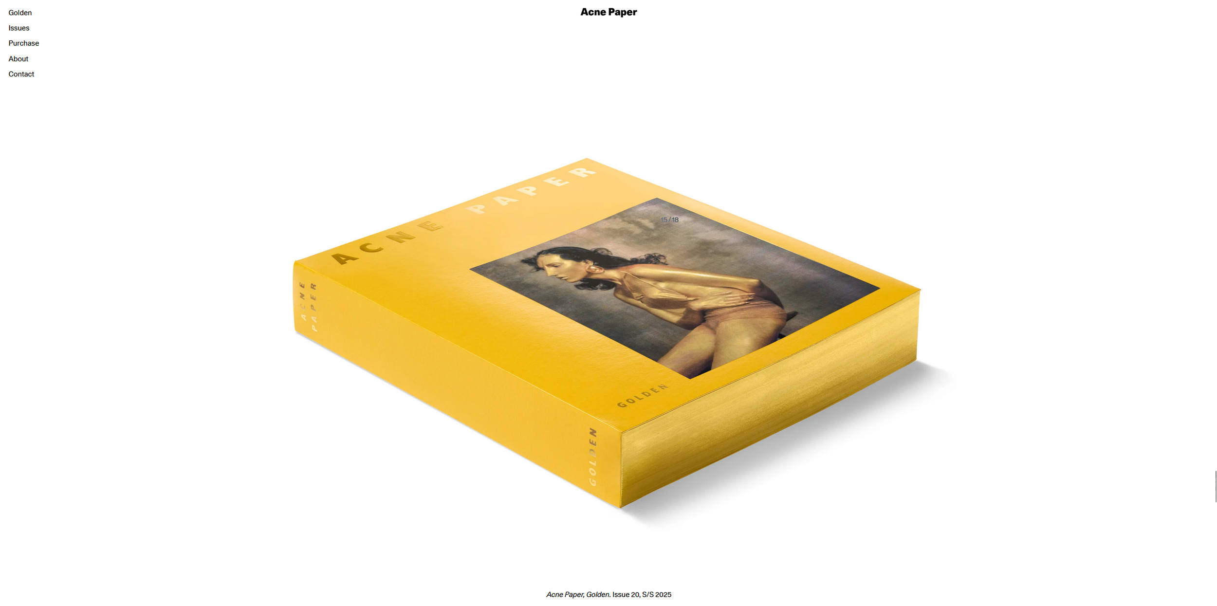 アート・デザイン・音楽 Acne Paper Issue 20 Golden Acne Studios - Acne Paper Issue 20 | Golden - ワンサイズ